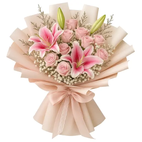 🌸 Buket Lily Elegan – Hadiah Anggun & Bermakna di  di Bintaro